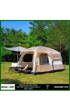 Aile Boyu Büyük 420 305 200cm Kamp Çadırı 2 Oda 1 Salon Diğer