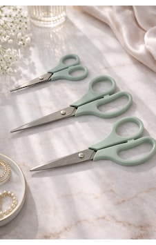 3'lü Makas Seti 21,5-19,5-14 Cm Paslanmaz Çelik, Yeşil 3'lü Makas Seti 21,5-19,5-14 Cm Paslanmaz Çelik, Yeşil