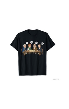 Flood Of Style Komik Tarih Öğretmeni Kurucu Babalar Tarihsel Mizah T-shirt Erkekler Kadınlar Için % 100% Pam Siyah