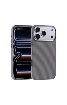 Apple iPhone Uyumlu 17 Pro Max Kılıf Ultra İnce Karbon Tasarımlı Ve Magsafeli Cabix Premium Kapak Gümüş Apple iPhone Uyumlu 17 Pro Max Kılıf Ultra İnce Karbon Tasarımlı Ve Magsafeli Cabix Premium Kapak Gümüş