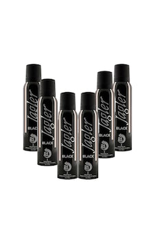 Jagler Black 24H Erkek Sprey Deodorant 6 x 150 ML Jagler Black 24H Erkek Sprey Deodorant 6 x 150 ML