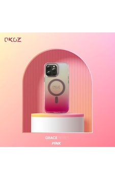 Apple Uyumlu iPhone 16 Grace Renk Geçişli Magsafe Koruyucu Kılıf Pembe Apple Uyumlu iPhone 16 Grace Renk Geçişli Magsafe Koruyucu Kılıf Pembe