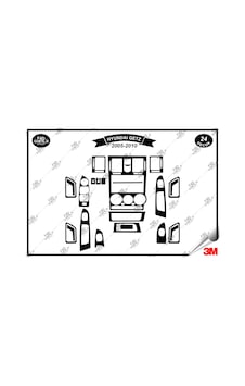 Hyundai Getz 2005-2010 Torpido Konsol Trim Göğüs Maun Kaplama Set 24 Parça Siyah Hyundai Getz 2005-2010 Torpido Konsol Trim Göğüs Maun Kaplama Set 24 Parça Siyah