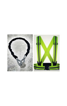 3 Metre 10 Mm Kalınlık Çelik Halat Motorsiklet Zincir Kilit Uyumlu + Pratik Reflektör Yelek 3 Metre 10 Mm Kalınlık Çelik Halat Motorsiklet Zincir Kilit Uyumlu + Pratik Reflektör Yelek