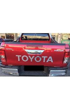 Oto Sticker Toyota Arka Kasa Kapak Yazısı 95Cm Krom Nikel Renk Oto Sticker Toyota Arka Kasa Kapak Yazısı 95Cm Krom Nikel Renk