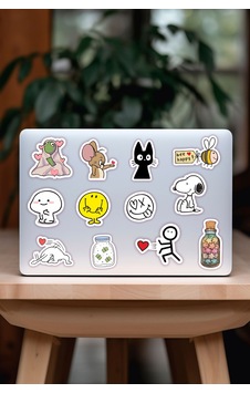 Laptop Notebook Tablet Sticker Seti Model 8 Laptop Notebook Tablet Sticker Seti Model 8