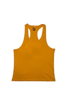 Top Glory Fitness Gym Tank Top Atlet Sporcu Atleti Sarı 5030 Sarı