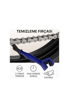 Motosiklet & Bisiklet Zincir Temizleme Fırçası 3 Yönlü Çok Amaçlı Temizlik Fırçası
