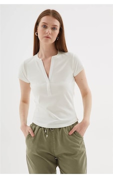 Fashion Friends Düğme Detaylı Ekru Kadın Bluz 26y0494k1 Fashion Friends Düğme Detaylı Ekru Kadın Bluz 26y0494k1