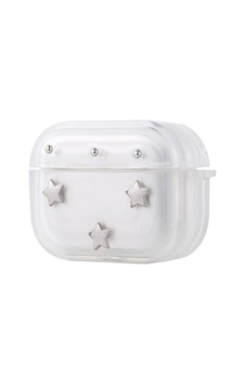 Kilifone - Apple Uyumlu AirPods Pro 2 - Kılıf Airbag Tasarımlı Simli Şeffaf Kutup Kılıf - Airbag 44 - Yıldız - T36624 Yıldız