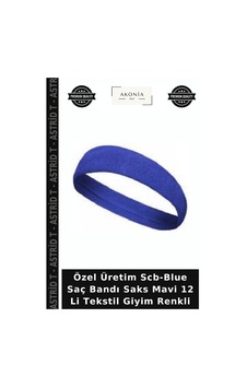 Astrid T Özel Üretim Scb-blue Saç Bandı Saks Mavi 12 Li Tekstil Giyim Renkli Astrid T Özel Üretim Scb-blue Saç Bandı Saks Mavi 12 Li Tekstil Giyim Renkli