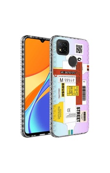 Xiaomi Redmi 9c Kılıf Airbag Kenarlı Renkli Desenli Silikon Zore Elegans Kapak NO2 Xiaomi Redmi 9c Kılıf Airbag Kenarlı Renkli Desenli Silikon Zore Elegans Kapak NO2