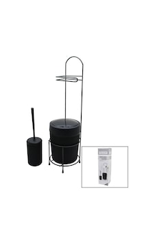 Orsa-990 Yuvarlak Ve Siyah Plastik Çöp Kovalı Metal Ayaklı Wc Kağıtlık Wc Fırça Set - 4'li Paket Diğer Orsa-990 Yuvarlak Ve Siyah Plastik Çöp Kovalı Metal Ayaklı Wc Kağıtlık Wc Fırça Set - 4'li Paket Diğer