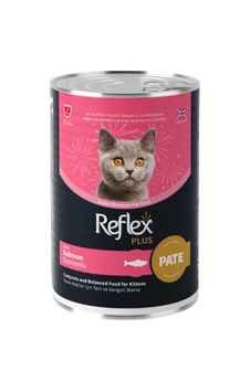 Reflex Plus Parça Etli Somonlu Ezme Yavru Kedi Konservesi 395gr
