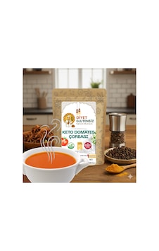 Glutensiz Düşük Karbonhidratlı Hazır Keto Domates Çorbası 100 G Toz Glutensiz Düşük Karbonhidratlı Hazır Keto Domates Çorbası 100 G Toz