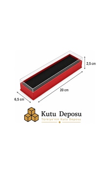 6,5x20x2,5 Cm Asetat Kapaklı Tespih Ve Takı Kutusu-kırmızı Demonte 50 Adet 6,5x20x2,5 Cm Asetat Kapaklı Tespih Ve Takı Kutusu-kırmızı Demonte 50 Adet
