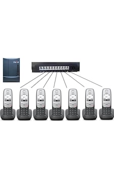 Fortel Z308 3 Harici 7 Dahili PBX Gigaset A415 Kablosuz Telefon Santrali