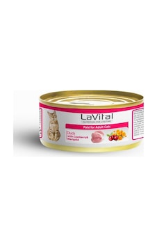 Lavital Ördekli Kızılcıklı Ve Kadife Çiçekli Yetişkin Kedi Konservesi 85 Gr Lavital Ördekli Kızılcıklı Ve Kadife Çiçekli Yetişkin Kedi Konservesi 85 Gr