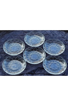Cam tatlı tabağı 12cm 6lı