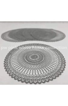 Supla Amerikan Servis Kardon İşlemeli 38 CM 6'lı Paket Gri Supla Amerikan Servis Kardon İşlemeli 38 CM 6'lı Paket Gri