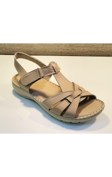 Castle Black 22306 Bayan Deri Comfort Sandalet Bej Castle Black 22306 Bayan Deri Comfort Sandalet Bej