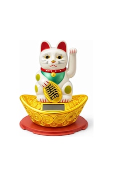 Güneş Enerjili Sallanan Şans Kedisi - Maneki Neko Alk4522 Güneş Enerjili Sallanan Şans Kedisi - Maneki Neko Alk4522