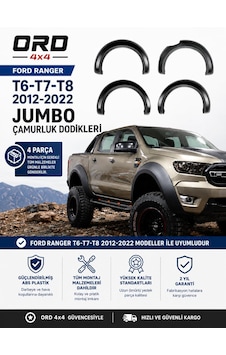 Ord4x4 Ford Ranger Jumbo Çamurluk Dodik Seti T6-t7-t8 Uyumlu Ord4x4 Ford Ranger Jumbo Çamurluk Dodik Seti T6-t7-t8 Uyumlu