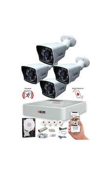 Ids - 4 Kameralı 1080p Fullhd 5mp Sony Lensli Kamera Seti - B2195