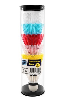 6pcs Renkli Badminton Topu Bx40