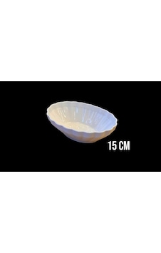 Roy King Twıst Porselen Oval Derin Kase 15 Cm 1 Adet