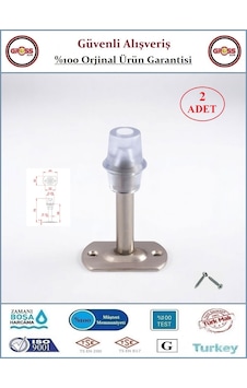 Kapı Tamponu - Kapı Stoperi - 8cm Saten - 2 Adet