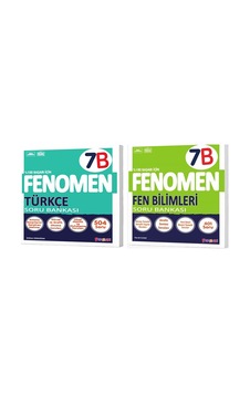 Fenomen Okul 2025 7. Sınıf Türkçe + Fen Bilimleri B Serisi Soru Seti 2 Kitap Fenomen Okul 2025 7. Sınıf Türkçe + Fen Bilimleri B Serisi Soru Seti 2 Kitap