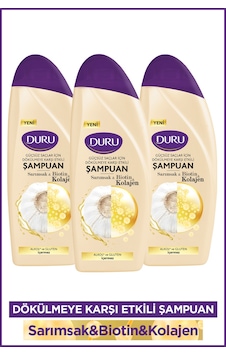 Sarımsak&biotin&kolajen Dökülmeye Karşı Etkili Şampuan 3x500 Ml Tüm Saç Tipleri Sarımsak&biotin&kolajen Dökülmeye Karşı Etkili Şampuan 3x500 Ml Tüm Saç Tipleri