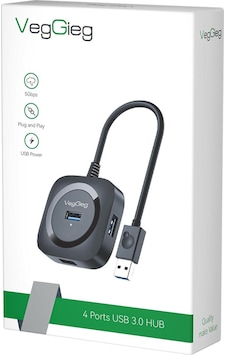 VegGieg 4 Port Usb 3.0 Çoklayıcı Hub Siyah VegGieg 4 Port Usb 3.0 Çoklayıcı Hub Siyah