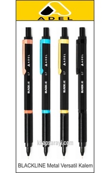 Blackline 0.7 Mm Siyah Metal Versatil Kalem Siyah Blackline 0.7 Mm Siyah Metal Versatil Kalem Siyah