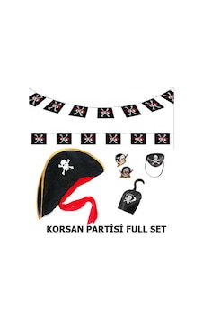 Çocuk - 754 - Korsan Şapkası + Cası + Göz Bandı + 2 Adet Yüzük + - Csmo-tex - Afiş Seti Çocuk - 754 - Korsan Şapkası + Cası + Göz Bandı + 2 Adet Yüzük + - Csmo-tex - Afiş Seti