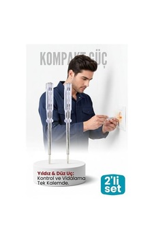 Zenvac 2'li Set Elektrik Kontrol Kalemi Tornavida Yıldız Düz Uçlu Zenvac29 Zenvac 2'li Set Elektrik Kontrol Kalemi Tornavida Yıldız Düz Uçlu Zenvac29
