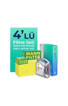 Mann Citroen Ds3 1.2 Benzinli Filtre Bakım Seti Shell Motor Yağlı (2010-2016) 4 Lü Mann Citroen Ds3 1.2 Benzinli Filtre Bakım Seti Shell Motor Yağlı (2010-2016) 4 Lü