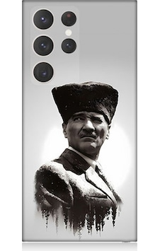 Samsung Galaxy S23 Ultra Uyumlu Silikon Kılıf Mustafa Kemal Atatürk Samsung Galaxy S23 Ultra Uyumlu Silikon Kılıf Mustafa Kemal Atatürk