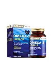 Nutraxin Omega3 CoQ-10 60 Yumuşak Kapsül Nutraxin Omega3 CoQ-10 60 Yumuşak Kapsül