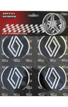 Renault Yeni Alüminyum Yapıştırma Jant Göbeği 4 Lü 60Mm