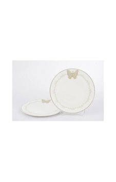 Wing 2li Pasta Tabağı 19cm-7873 Çok Renkli Wing 2li Pasta Tabağı 19cm-7873 Çok Renkli