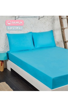 Çift Kişilik Lastikli Çarşaf Pamuklu Havlu Kumaş 160x200 Turkuaz Çift Kişilik Lastikli Çarşaf Pamuklu Havlu Kumaş 160x200 Turkuaz