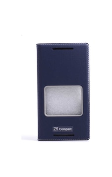 Sony Xperia Z5 Compact Kılıf Dolce Kapaklı Kılıf Lacivert Sony Xperia Z5 Compact Kılıf Dolce Kapaklı Kılıf Lacivert