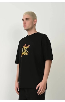 Freedom Storee Erkek Baskıkı Kısa Kok Bisiklet Yaka T-shirt - Siyah Çok Renkli Freedom Storee Erkek Baskıkı Kısa Kok Bisiklet Yaka T-shirt - Siyah Çok Renkli