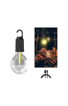 3 Farklı Mod Led'li Şarjlı Asma Kancalı Kamp Lambası Taşınabilir Ampul