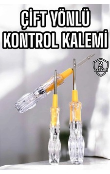 Mey İthalat Çift Taraflı Elektrik Kontrol Kalemi Şeffaf Tornavida 05911992