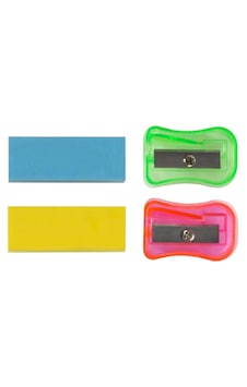 Parrot 4'lü Set 2 Silgi 2 Kalemtraş