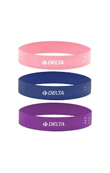 Delta Hmt931 Aerobik Bandı 3'lü Set Çok Renkli Delta Hmt931 Aerobik Bandı 3'lü Set Çok Renkli