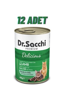 Dr.sacchi Kuzu Etli Kedi Konservesi 12x400 Gr Dr.sacchi Kuzu Etli Kedi Konservesi 12x400 Gr